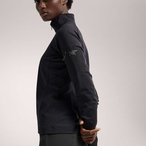 LZip Neck Jacket Size Small Black 1/4 Zip NWT